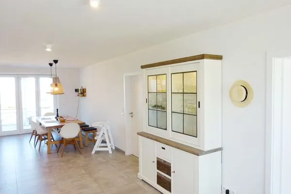 Wohnzimmer in der Ferienwohnung Weiße Düne 4 in Wittdün auf Amrum Haus *Weiße Düne* Ferienwohnung Weiße Düne 4