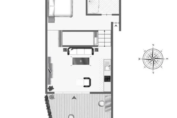 Grundriss Haus Inselrose Ferienwohnung Sandröschen