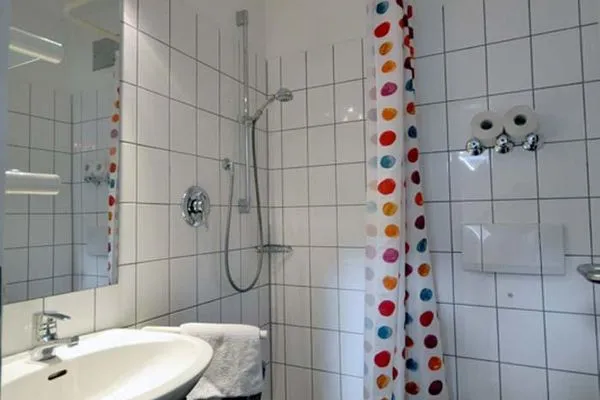 Badezimmer Ferienhaus Friesenblick Ferienwohnung 1