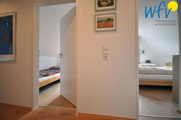 Schlafzimmer Ferienhaus Friesenblick Ferienwohnung 1