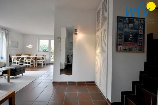 Wohnzimmer Ferienhaus Friesenblick Ferienwohnung 1