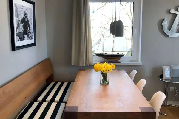 Essbereich Haus Inselrose Ferienwohnung Ankerrose