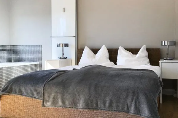 Schlafzimmer Haus Inselrose Ferienwohnung Ankerrose