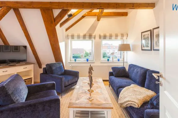 Wohnzimmer Haus Margarete Ferienwohnung Töwerliebe