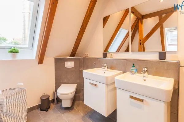 Badezimmer Haus Margarete Ferienwohnung Töwerliebe