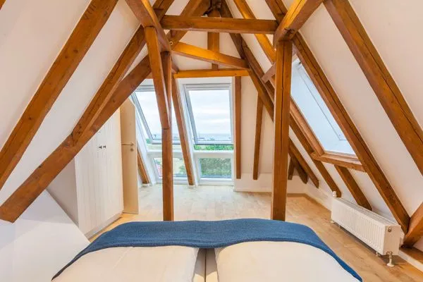 Schlafzimmer Haus Margarete Ferienwohnung Töwerliebe