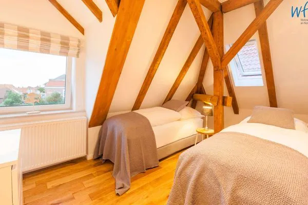 Schlafzimmer Haus Margarete Ferienwohnung Töwerliebe