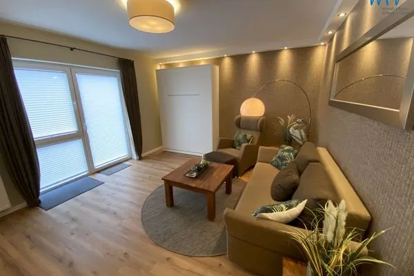 Wohnzimmer Strandhaus Ferienwohnung Luv