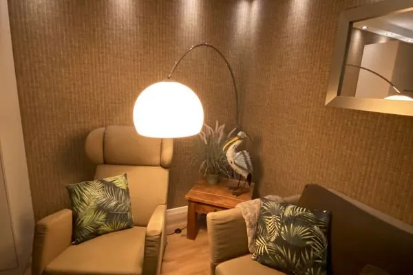 Wohnzimmer Strandhaus Ferienwohnung Luv