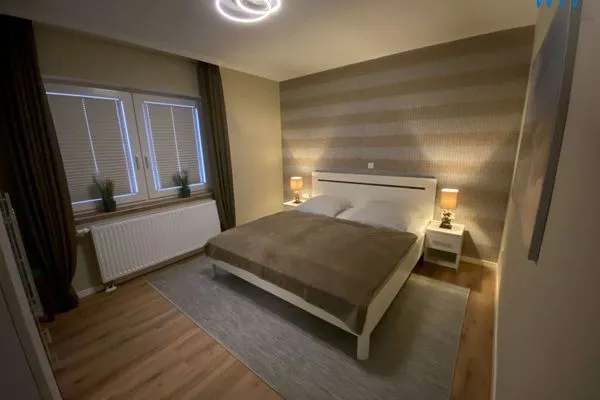 Schlafzimmer Strandhaus Ferienwohnung Luv