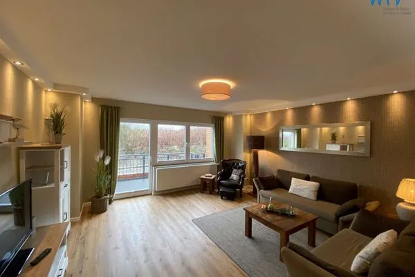 Wohnzimmer Strandhaus Ferienwohnung Lee