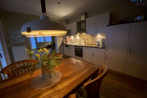 Essbereich Strandhaus Ferienwohnung Lee