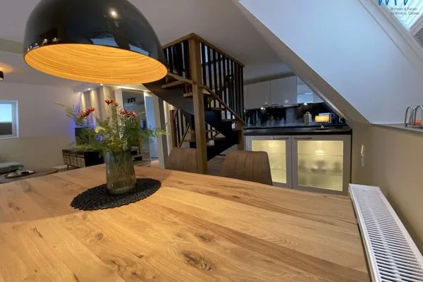 Essbereich Strandhaus Ferienwohnung Backbord