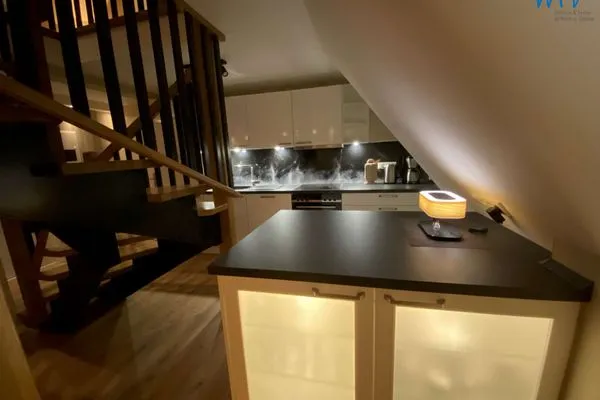 Küche / Küchenzeile Strandhaus Ferienwohnung Backbord