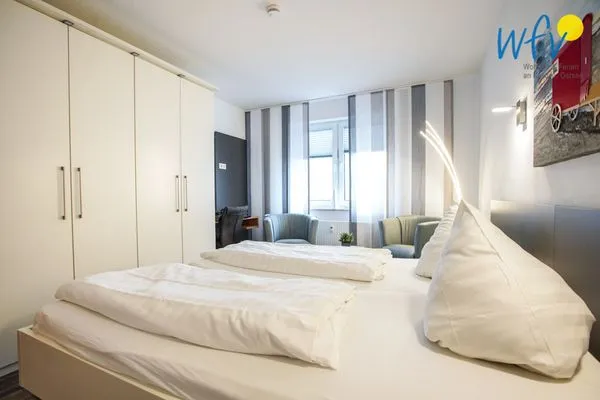 Schlafzimmer Appartement-Haus Regina Ferienwohnung StrandGut9