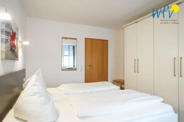 Schlafzimmer Appartement-Haus Regina Ferienwohnung StrandGut9