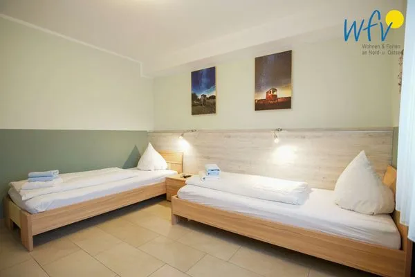 Schlafzimmer Weidenkieker Ferienwohnung 1