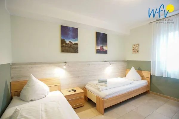 Schlafzimmer Weidenkieker Ferienwohnung 1