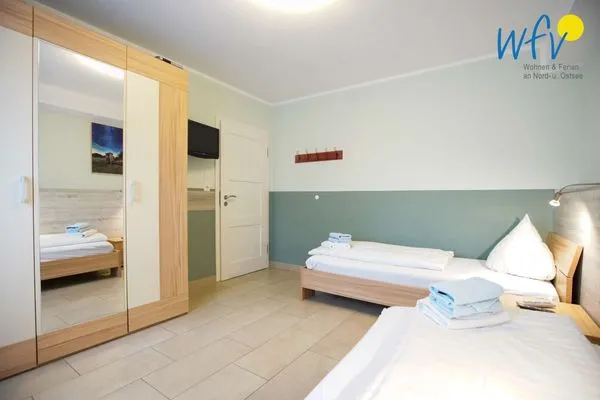 Schlafzimmer Weidenkieker Ferienwohnung 1