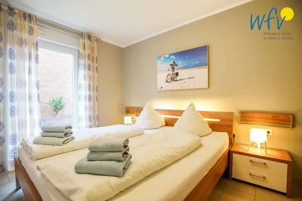 Schlafzimmer Weidenkieker Ferienwohnung 1