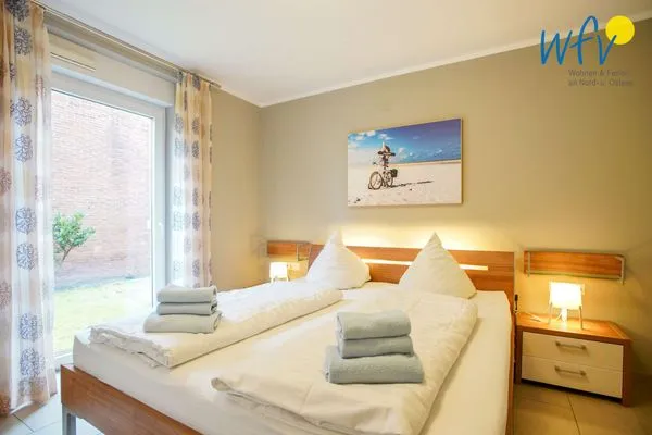 Schlafzimmer Weidenkieker Ferienwohnung 1