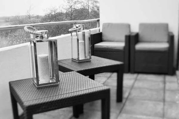 Balkon Ferienhaus Under de Diek Ferienwohnung 8