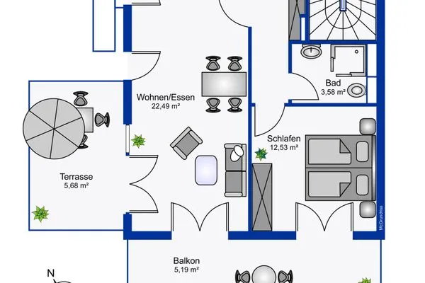  Ferien am Südstrand Ferienwohnung 0.7/ Enno
