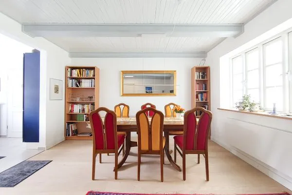 Wohnzimmer Erika's Hüs Ferienwohnung „Blä Waanang"