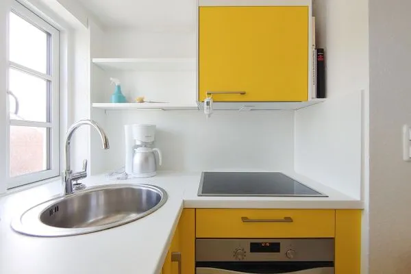 Küche / Küchenzeile Erika's Hüs Ferienwohnung „Gül Waanang"