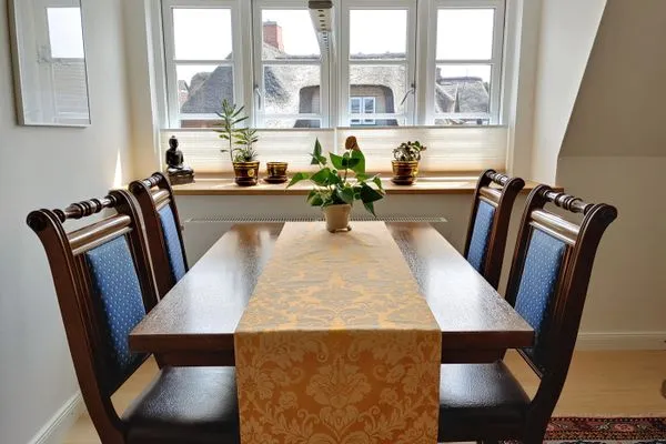 Wohnzimmer Erika's Hüs Ferienwohnung „Gül Waanang"