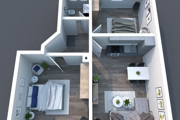 Grundriss Smart Resorts Haus Jade MaNiTo - Ferienwohnung 202