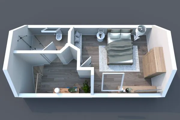 Grundriss Smart Resorts Haus Jade Ferienwohnung 204