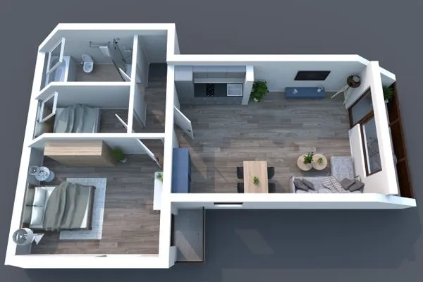 Ground plan Smart Resorts Haus Rubin Ferienwohnung 107