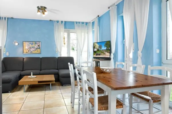 Wohnzimmer  Ferienhaus Kaltenhofer Strandmuschel