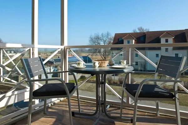 Garden view Residenz am Yachthafen Hornhecht