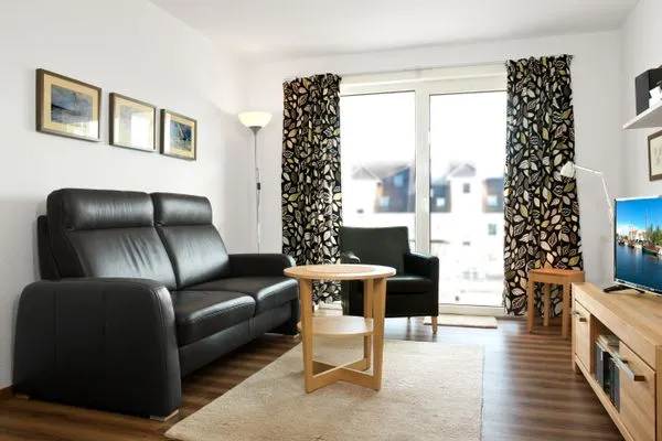 Living room Residenz am Yachthafen Hornhecht