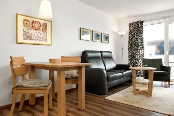 Living room Residenz am Yachthafen Hornhecht