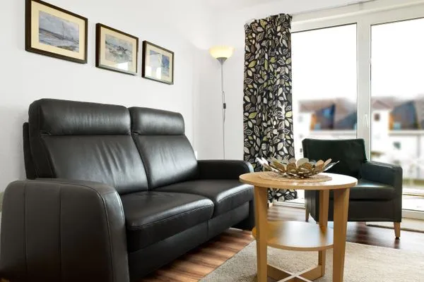 Living room Residenz am Yachthafen Hornhecht