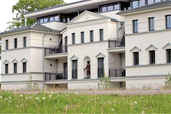 Fassade / Eingang Logierhaus Friedrich WE 22 - "Sandstrand"