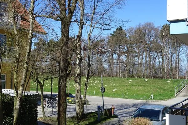 Blick vom Balkon auf Deichpromenade Residenz am Strand Dünentraum -  Wohnung 1-05