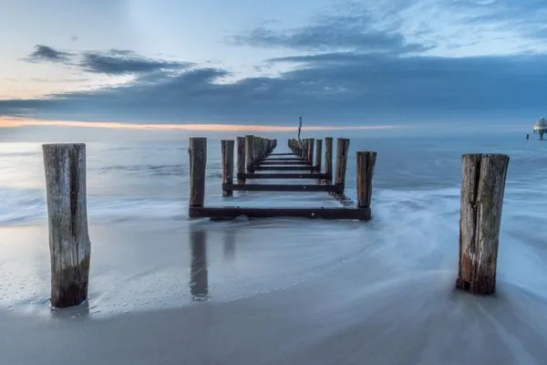 Strandblild vom Angelsteg Residenz am Strand Wohnung 1-11