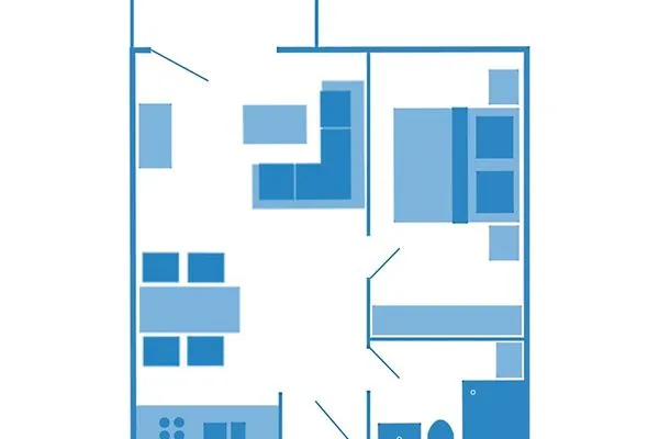 Grundriss Residenz am Strand Wohnung 1-21