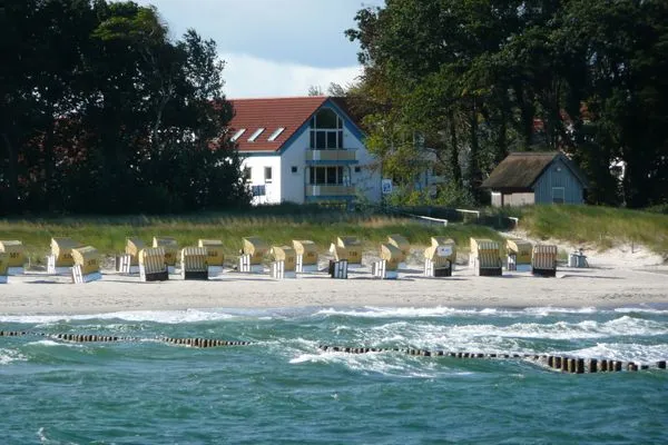 Strandbild von der Ostsee Residenz am Strand Wohnung 2-36