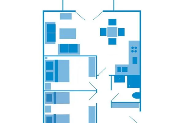 Grundriss Residenz am Strand Wohnung 2-39