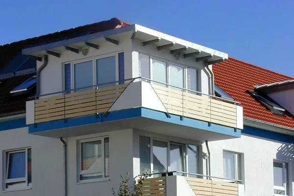 Blick von der Deichpromenade Residenz am Strand Wohnung 2-41