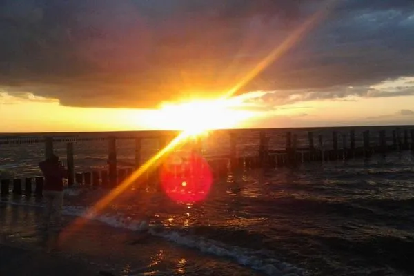 Sonnenuntergang in die Ostsee Residenz am Strand Wohnung 2-43