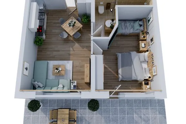 Grundriss Smart Resorts Haus Diamant Ferienwohnung 705