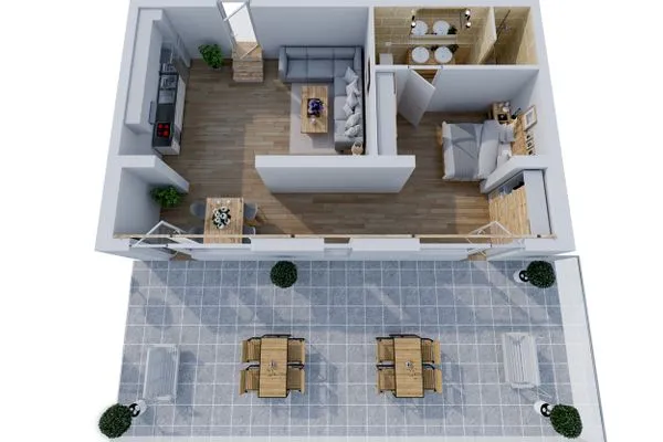 Grundriss Smart Resorts Haus Diamant Ferienwohnung 706