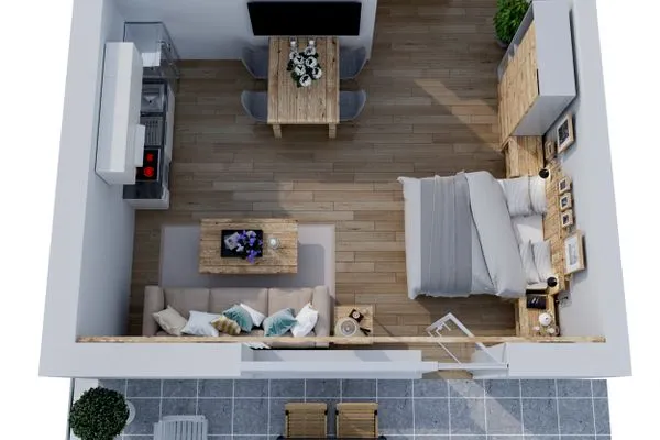 Grundriss Smart Resorts Haus Diamant Ferienwohnung 708