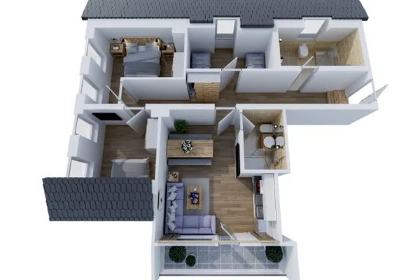 Ground plan Smart Resorts Haus Diamant Ferienwohnung 713